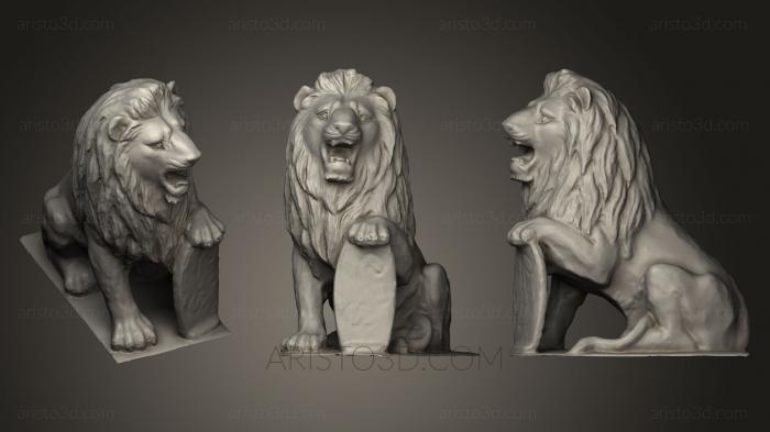 Figurines lions tigers sphinxes (STKL_0164) 3D model for CNC machine